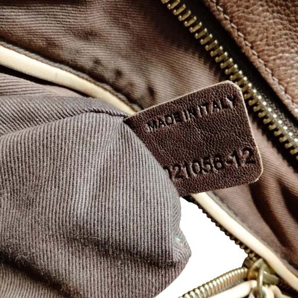 (L3) Authentic Chloe Shoulder Bag Brown Leather Luxury Vintage Designer Handbag - Picture 8 of 9
